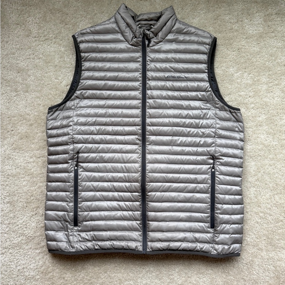 Men's Gray Eddie Bauer Puffer Vest